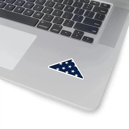 Folded U.S. Flag (United States) STICKER Vinyl Kiss-Cut Decal - The Sticker Space