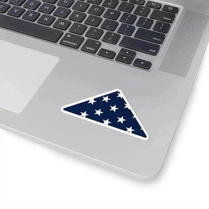 Folded U.S. Flag (United States) STICKER Vinyl Kiss-Cut Decal - The Sticker Space