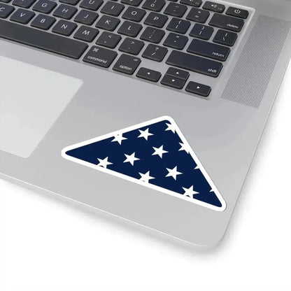 Folded U.S. Flag (United States) STICKER Vinyl Kiss-Cut Decal - The Sticker Space
