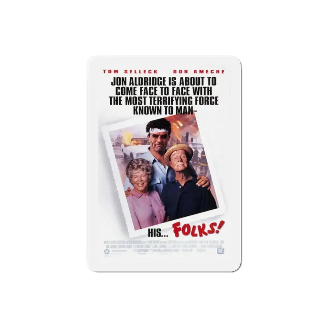 Folks 1992 Movie Poster Refrigerator Magnet - The Sticker Space