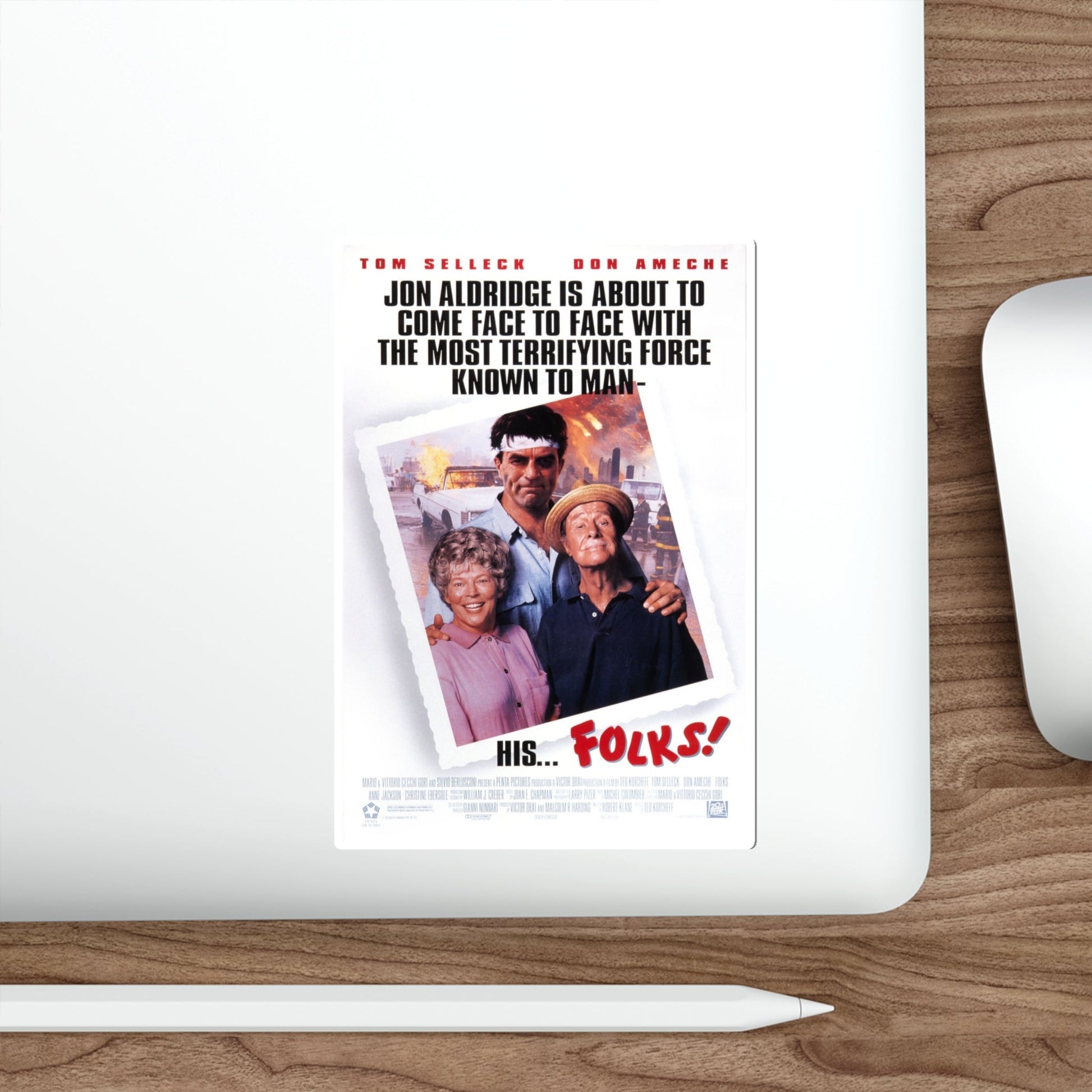 Folks 1992 Movie Poster STICKER Vinyl Die-Cut Decal-The Sticker Space