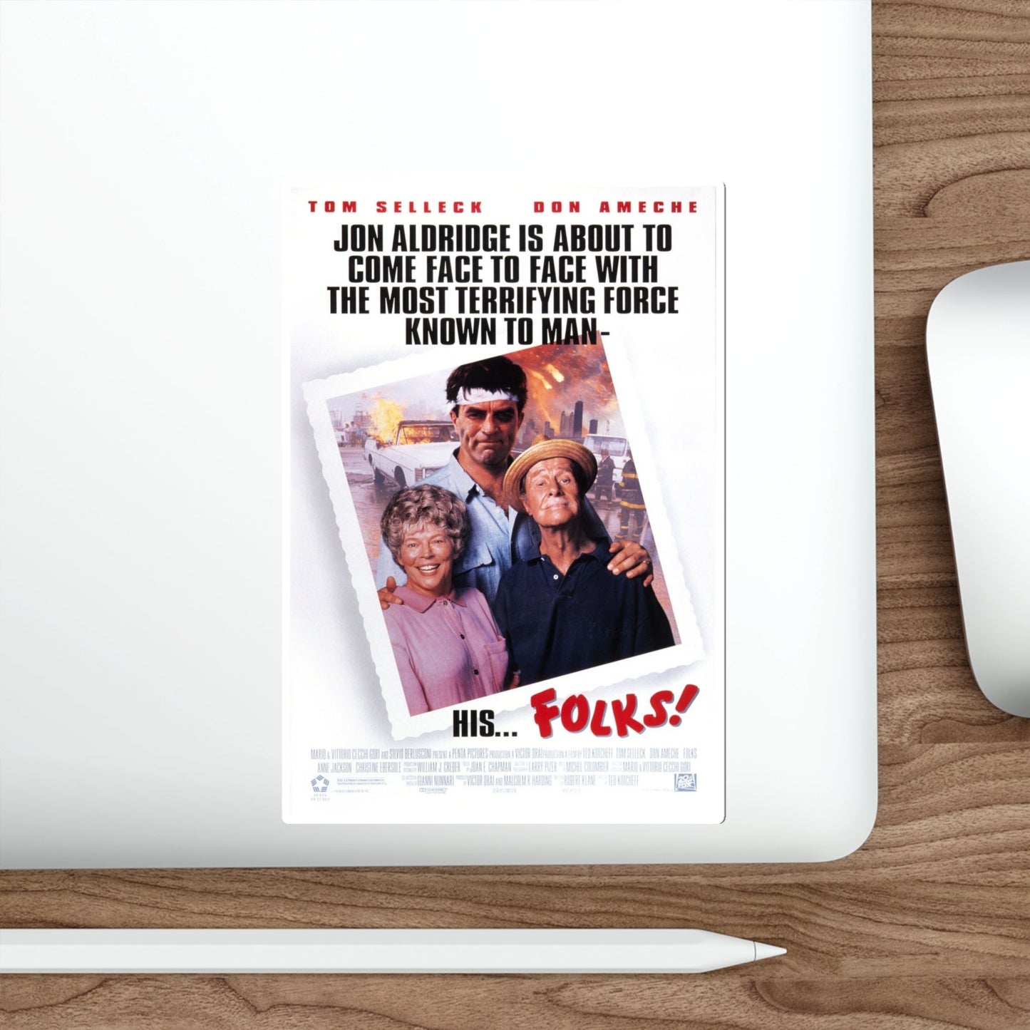 Folks 1992 Movie Poster STICKER Vinyl Die-Cut Decal-The Sticker Space