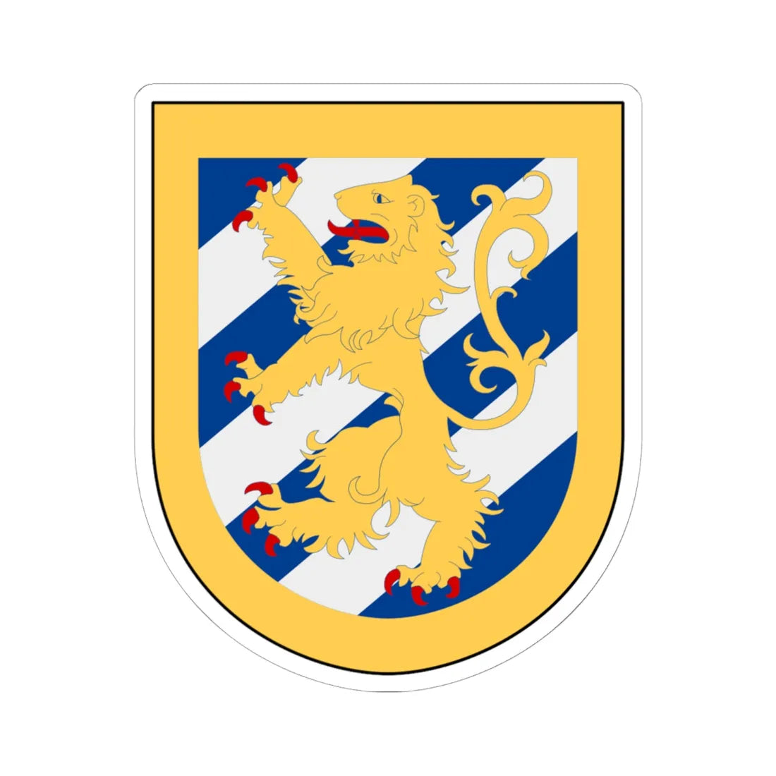 Folkunga landskommun vapen (Sweden) (Coat of Arms) STICKER Vinyl Kiss-Cut Decal 6 Inch White - The Sticker Space