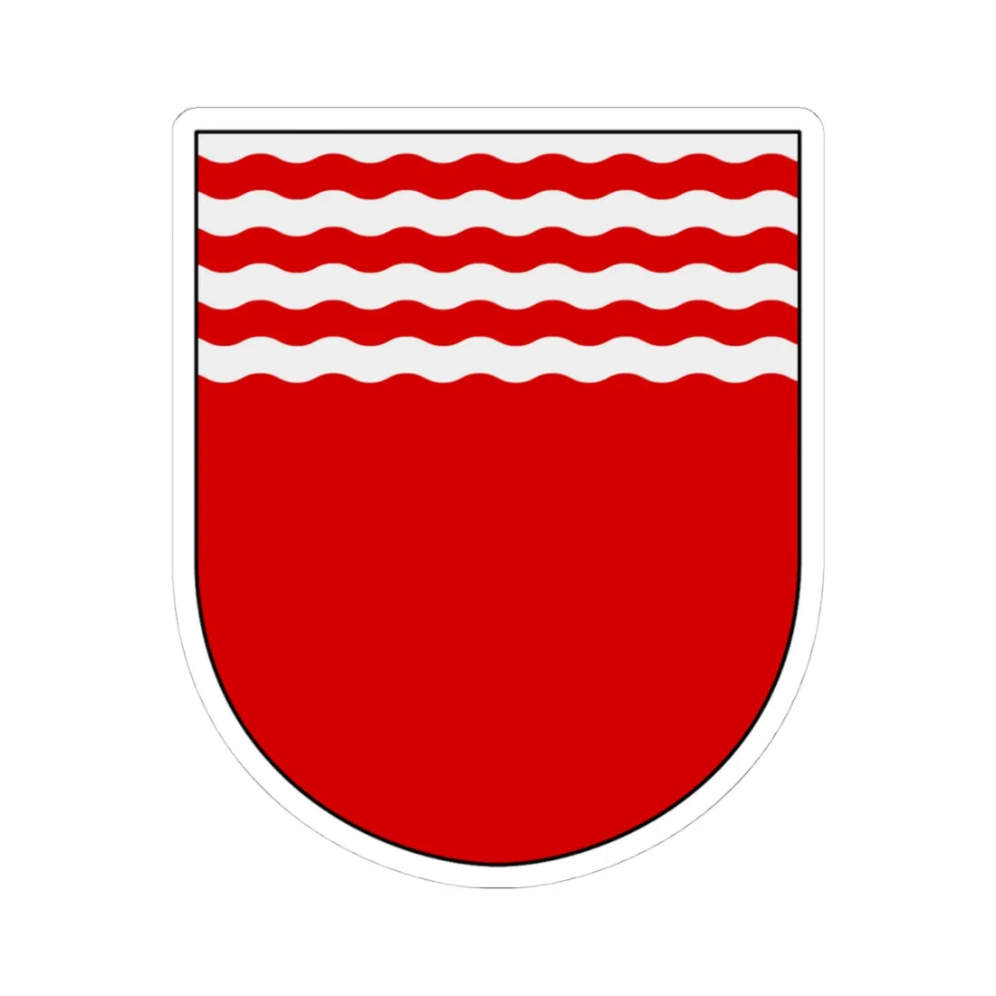 Folkuniversitetet vapen (Sweden) (Coat of Arms) STICKER Vinyl Kiss-Cut Decal 4 Inch White - The Sticker Space