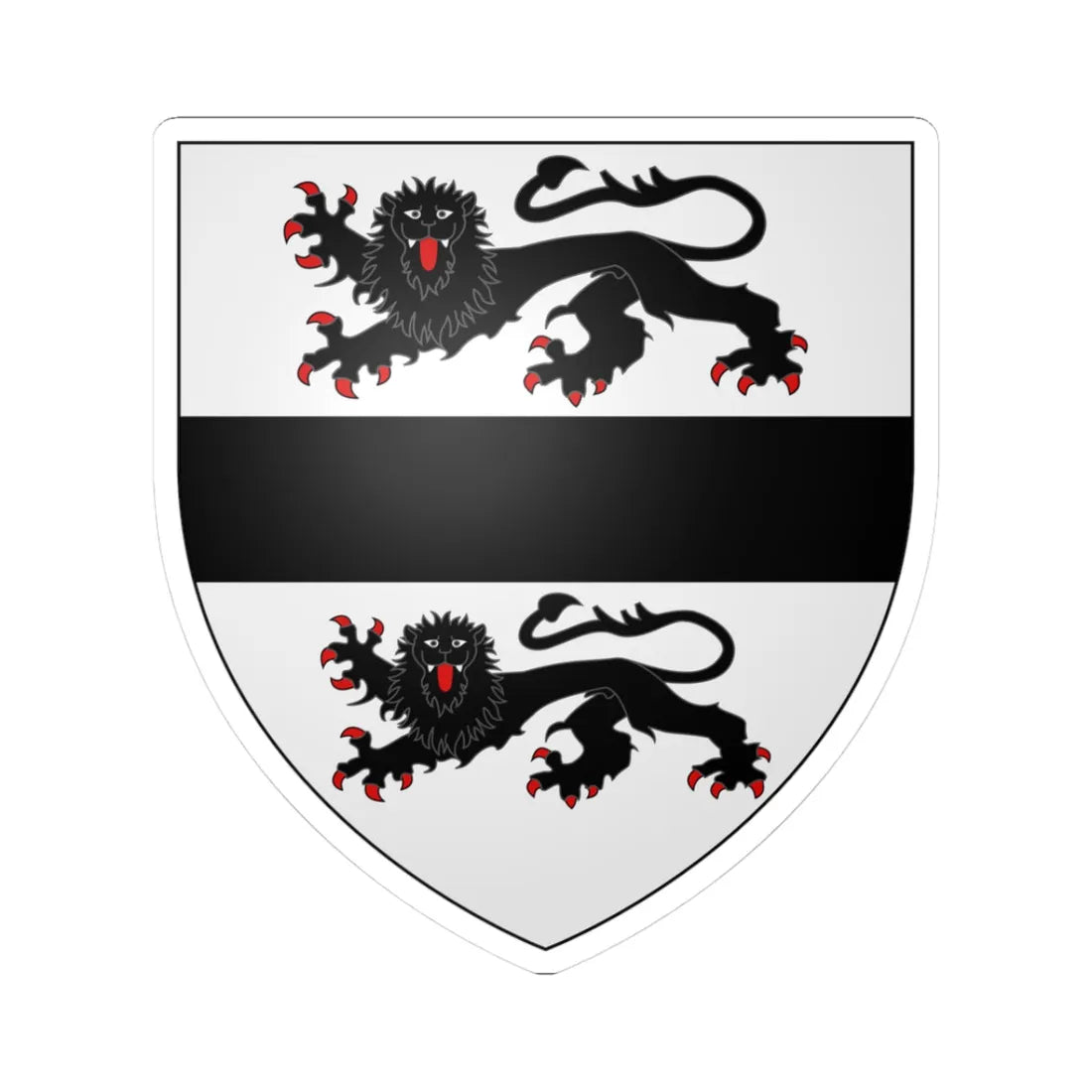 Follifoot arms (England) (Coat of Arms) STICKER Vinyl Kiss-Cut Decal 3 Inch White - The Sticker Space