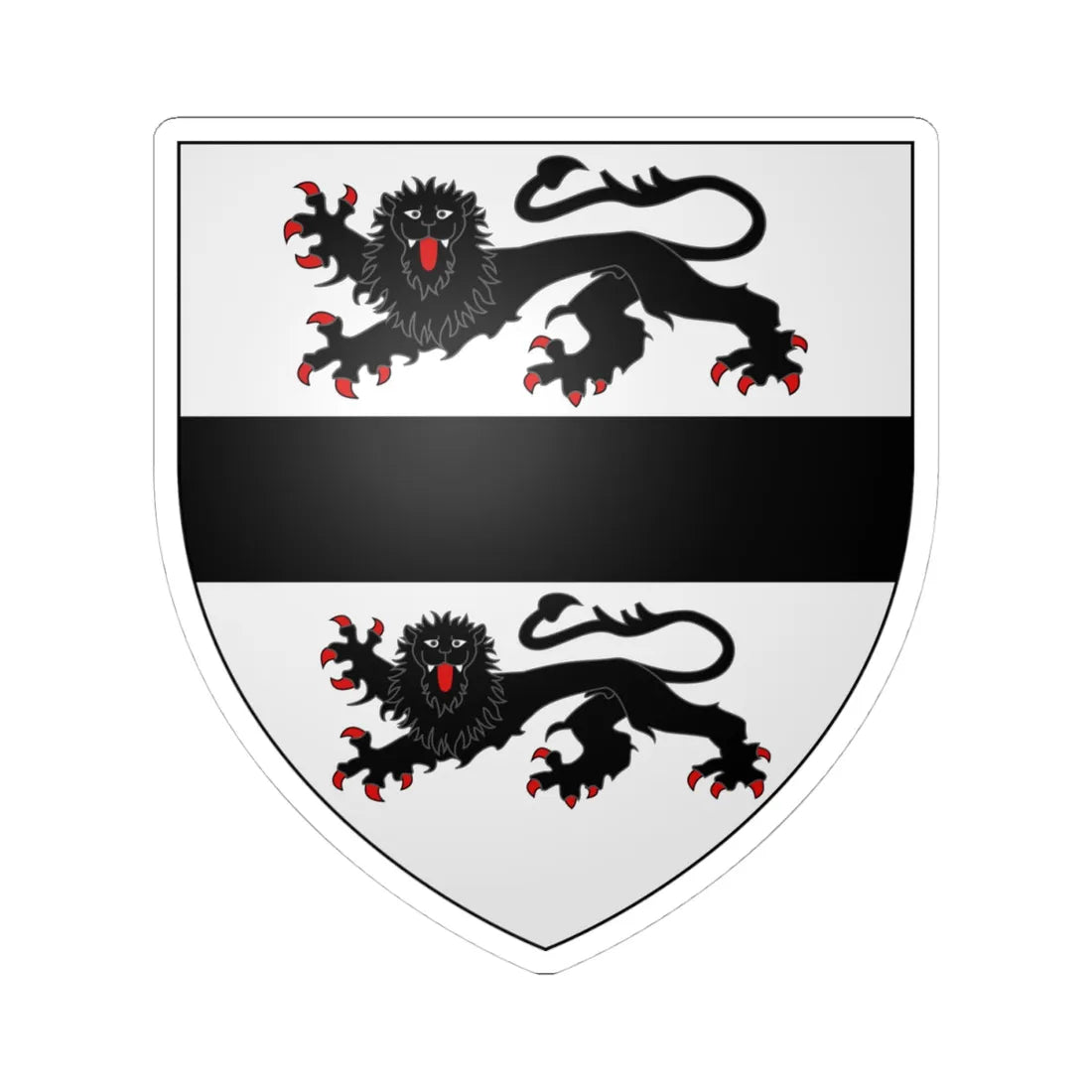 Follifoot arms (England) (Coat of Arms) STICKER Vinyl Kiss-Cut Decal 4 Inch White - The Sticker Space