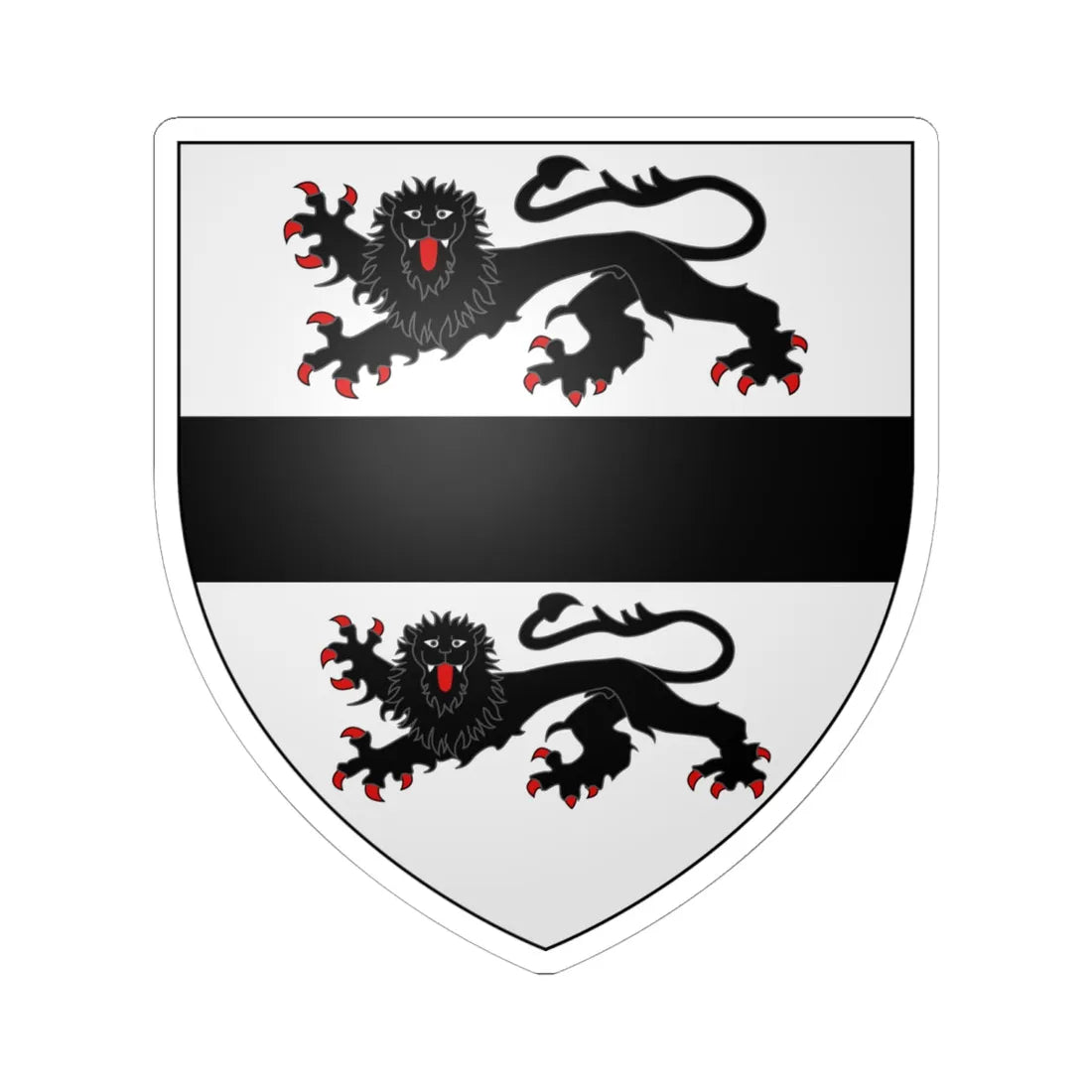 Follifoot arms (England) (Coat of Arms) STICKER Vinyl Kiss-Cut Decal 6 Inch White - The Sticker Space