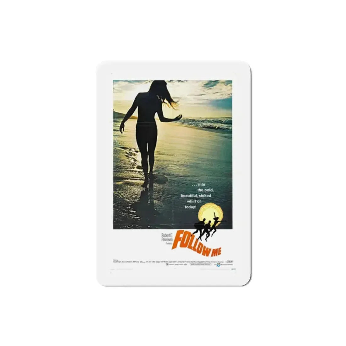 Follow Me 1969 Movie Poster Refrigerator Magnet 2 Inch - The Sticker Space