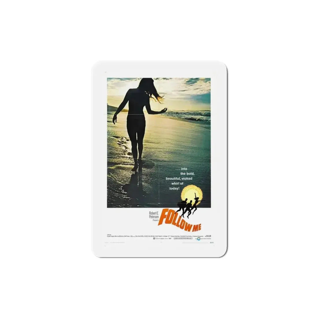 Follow Me 1969 Movie Poster Refrigerator Magnet - The Sticker Space