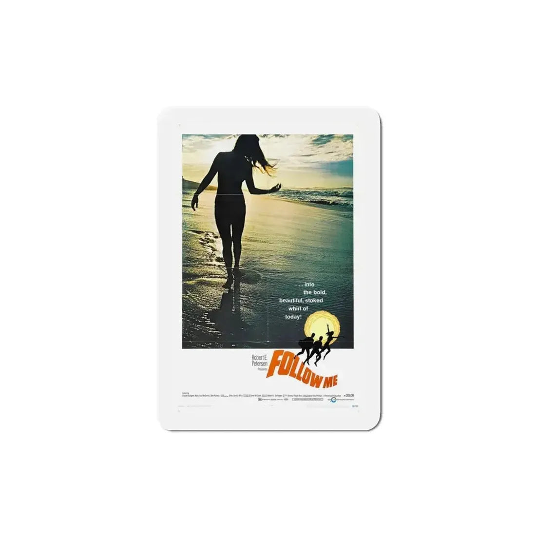 Follow Me 1969 Movie Poster Refrigerator Magnet - The Sticker Space