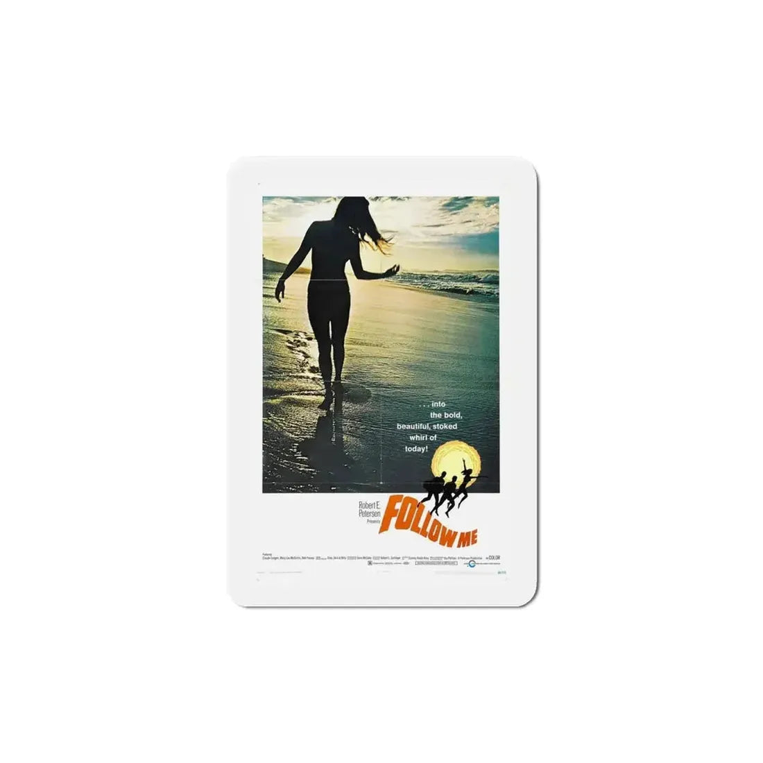 Follow Me 1969 Movie Poster Refrigerator Magnet - The Sticker Space
