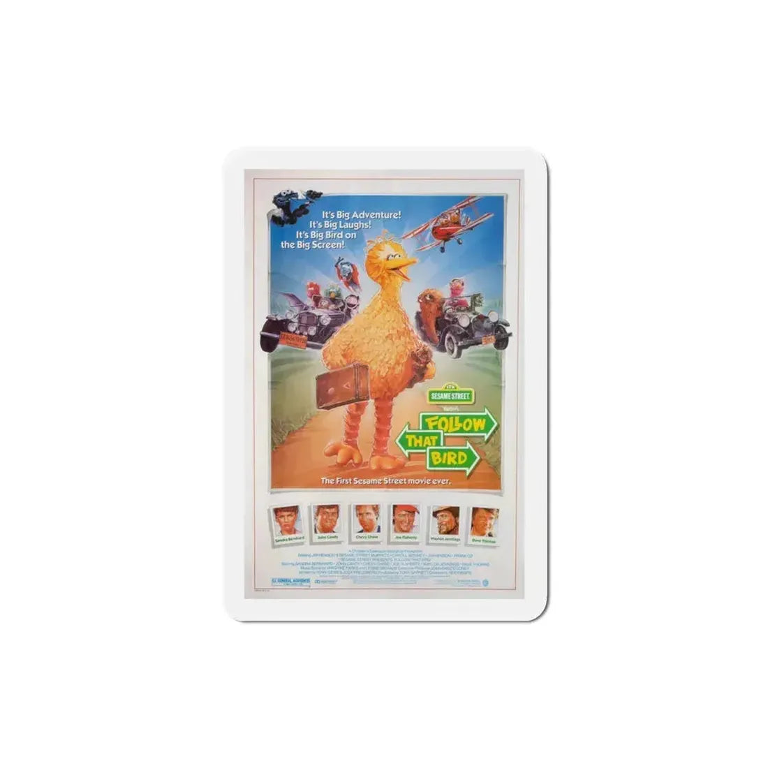 Follow That Bird 1985 Movie Poster Refrigerator Magnet 3 Inch - The Sticker Space