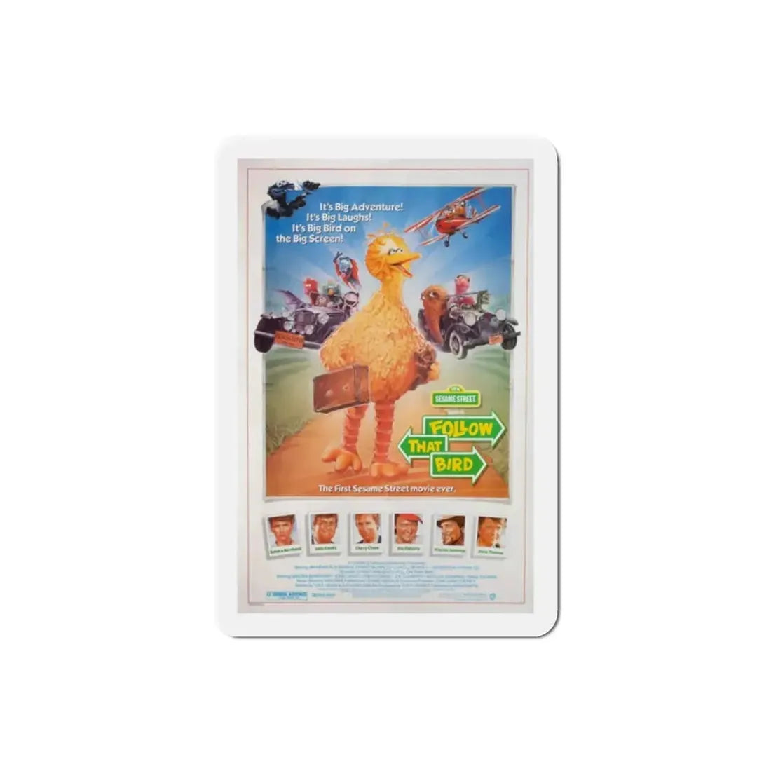 Follow That Bird 1985 Movie Poster Refrigerator Magnet - The Sticker Space