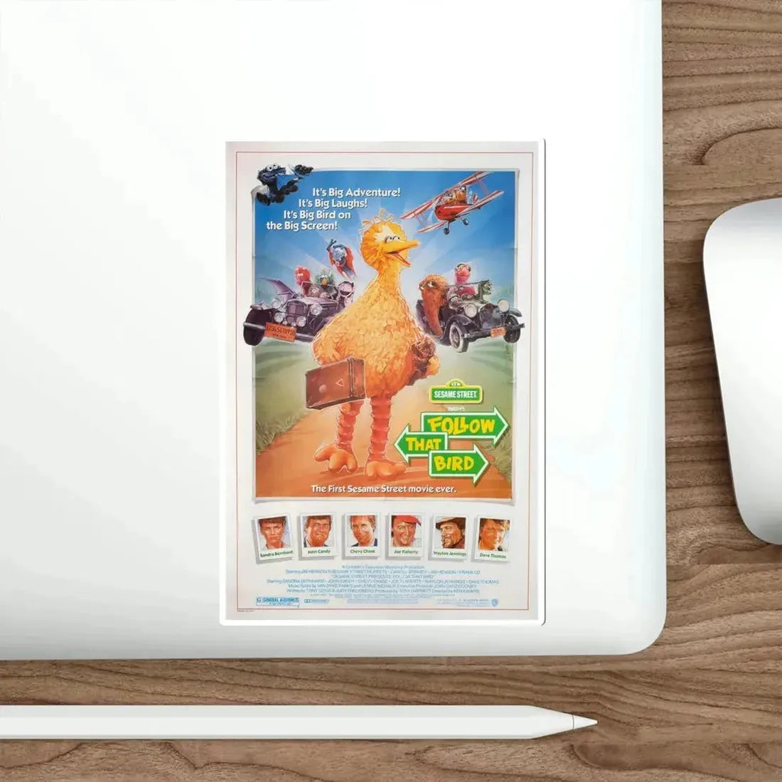 Follow That Bird 1985 Movie Poster STICKER Vinyl Die-Cut Decal - The Sticker Space