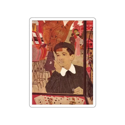 Follow Your Star (1), Cosmopolitan illustration, March 1958 (Magazine Illustration) STICKER Vinyl Die-Cut Decal - The Sticker Space