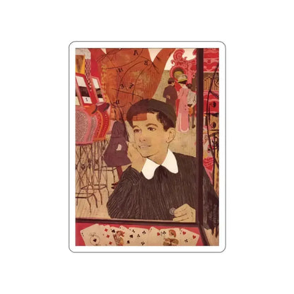 Follow Your Star (1), Cosmopolitan illustration, March 1958 (Magazine Illustration) STICKER Vinyl Die-Cut Decal White Die-Cut 2 Inch - The Sticker Space