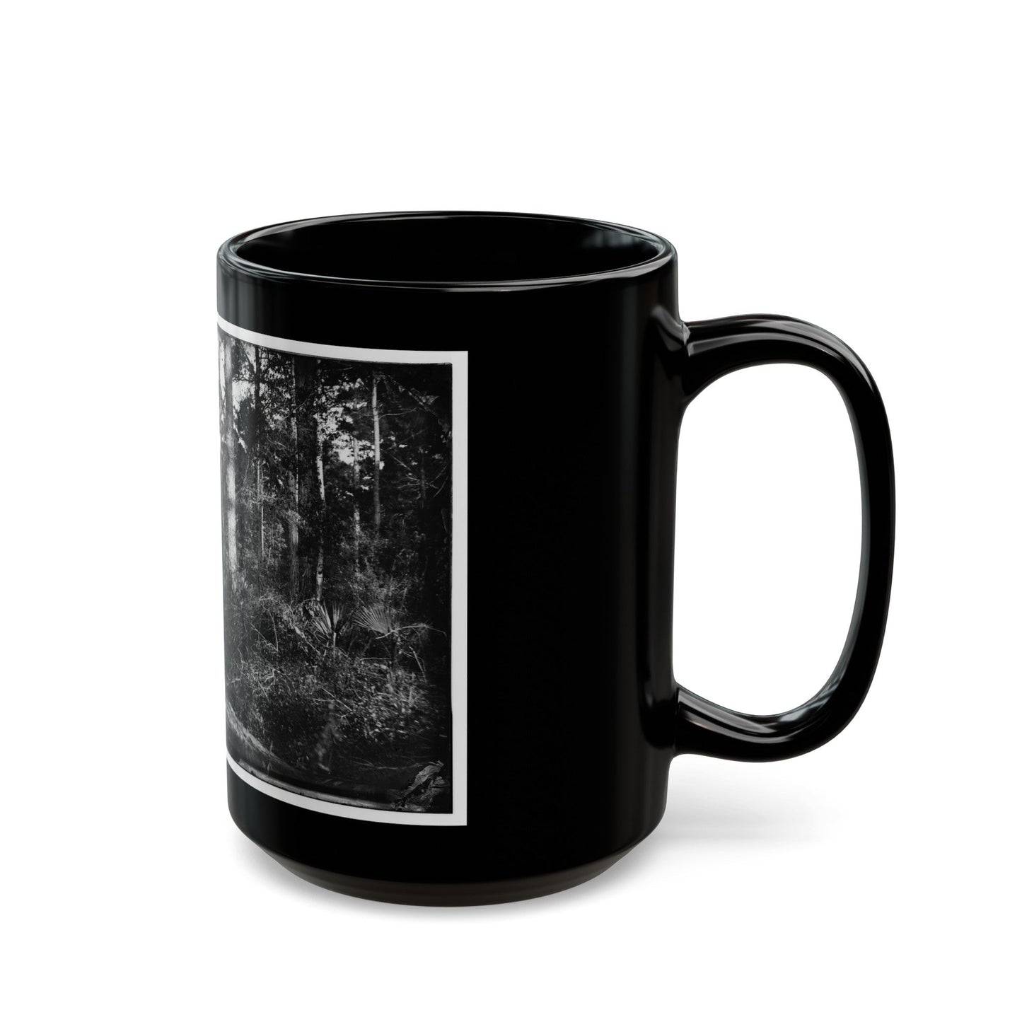 Folly Island, South Carolina (U.S. Civil War) Black Coffee Mug-The Sticker Space