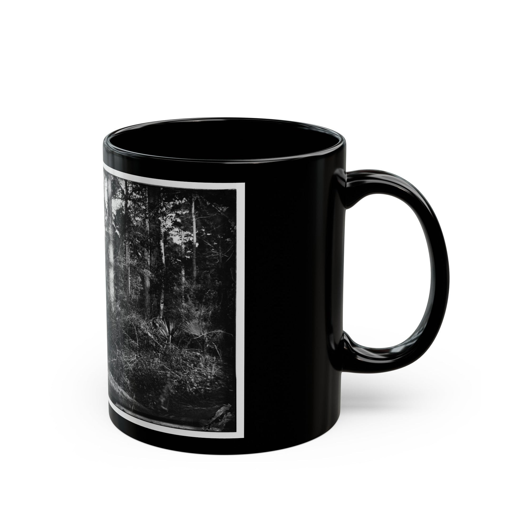 Folly Island, South Carolina (U.S. Civil War) Black Coffee Mug-The Sticker Space