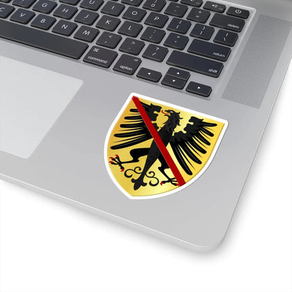Fontaine-lEvêque wapen (Belgium) (Coat of Arms) STICKER Vinyl Kiss-Cut Decal - The Sticker Space