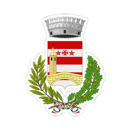 Fontainemore-Stemma2 (Italy) (Coat of Arms) STICKER Vinyl Kiss-Cut Decal 6 Inch White - The Sticker Space