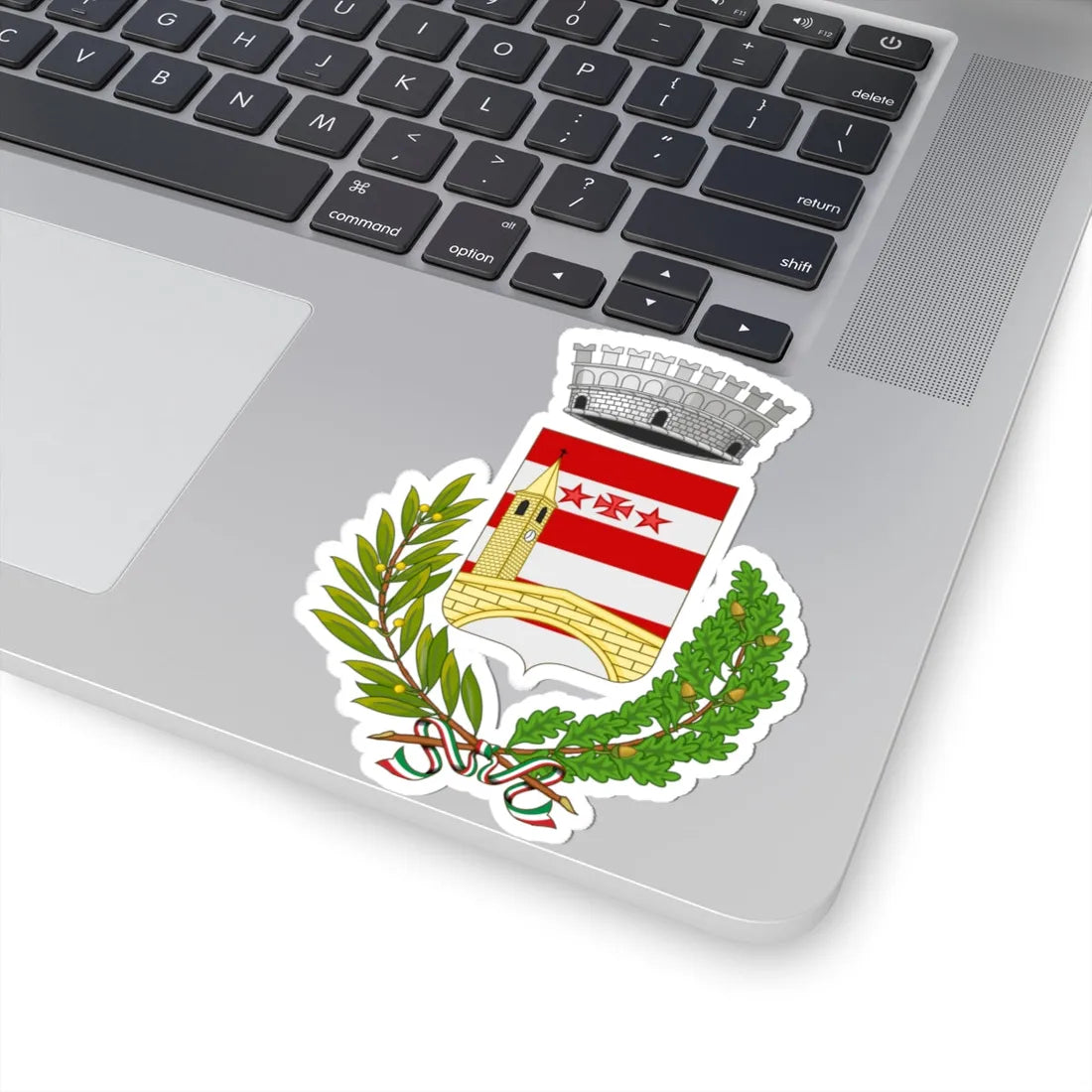 Fontainemore-Stemma2 (Italy) (Coat of Arms) STICKER Vinyl Kiss-Cut Decal - The Sticker Space