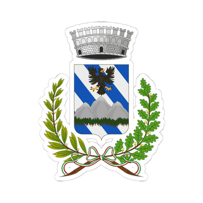 Fontanigorda-Stemma (Italy) (Coat of Arms) STICKER Vinyl Kiss-Cut Decal 6 Inch White - The Sticker Space