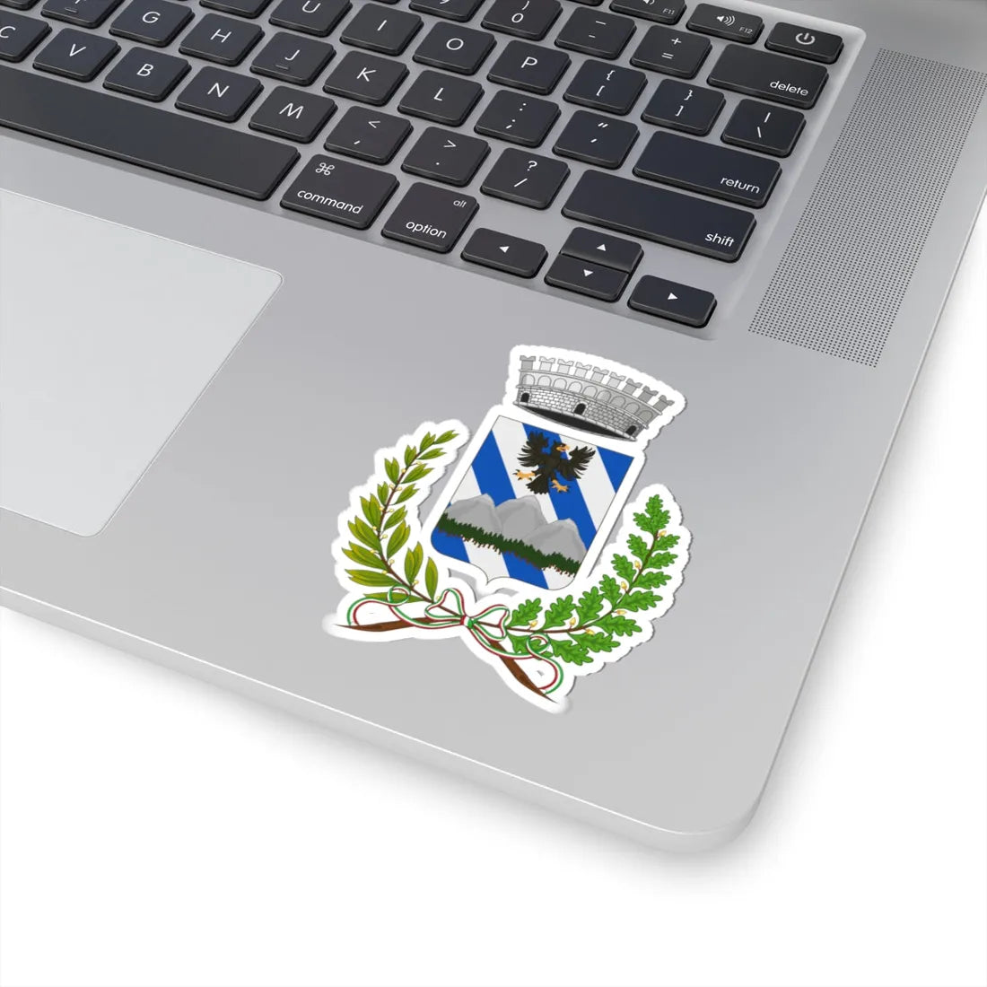 Fontanigorda-Stemma (Italy) (Coat of Arms) STICKER Vinyl Kiss-Cut Decal - The Sticker Space