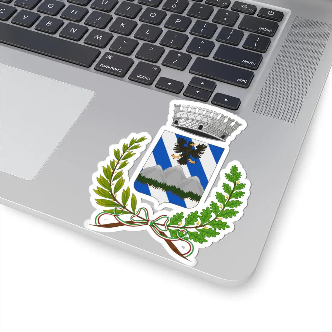 Fontanigorda-Stemma (Italy) (Coat of Arms) STICKER Vinyl Kiss-Cut Decal - The Sticker Space