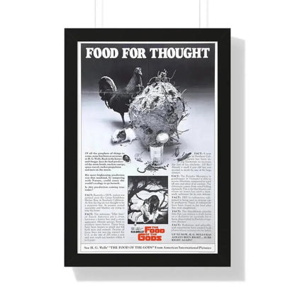FOOD OF THE GODS (TEASER) 1976 - Framed Movie Poster 16″ x 24″ Black - The Sticker Space
