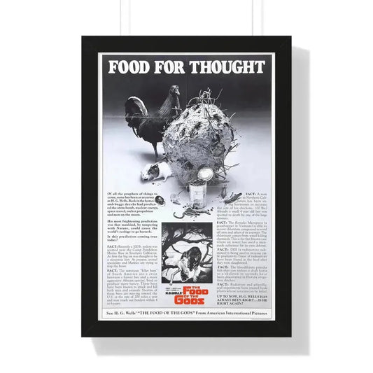 FOOD OF THE GODS (TEASER) 1976 - Framed Movie Poster 16″ x 24″ Black - The Sticker Space