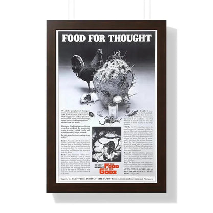 FOOD OF THE GODS (TEASER) 1976 - Framed Movie Poster 16″ x 24″ Walnut - The Sticker Space