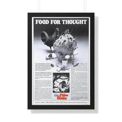 FOOD OF THE GODS (TEASER) 1976 - Framed Movie Poster 20" x 30" Black - The Sticker Space