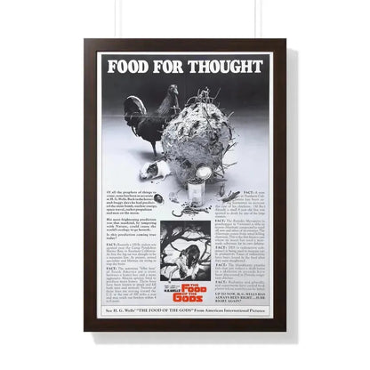 FOOD OF THE GODS (TEASER) 1976 - Framed Movie Poster 20" x 30" Walnut - The Sticker Space
