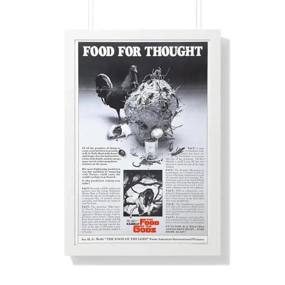 FOOD OF THE GODS (TEASER) 1976 - Framed Movie Poster 20" x 30" White - The Sticker Space