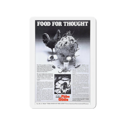 FOOD OF THE GODS (TEASER) 1976 Movie Poster - Die-Cut Magnet-2" x 2"-The Sticker Space