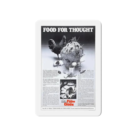 FOOD OF THE GODS (TEASER) 1976 Movie Poster - Refrigerator Magnet 6 Inch - The Sticker Space