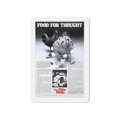 FOOD OF THE GODS (TEASER) 1976 Movie Poster - Refrigerator Magnet - The Sticker Space