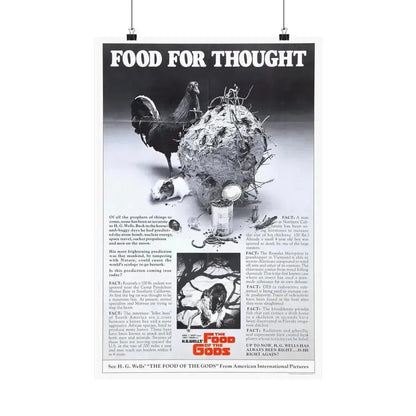 FOOD OF THE GODS (TEASER) 1976 - Paper Movie Poster 16″ x 24″ Matte - The Sticker Space