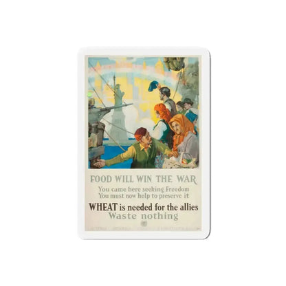 Food Will Win The War, 1917 (Magazine Illustration) Refrigerator Magnet 6 Inch Die-Cut - The Sticker Space