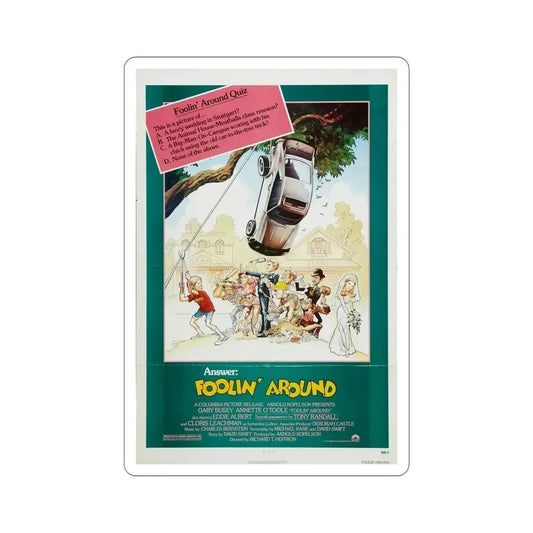 Foolin' Around 1980 Movie Poster STICKER Vinyl Die-Cut Decal 6 Inch - The Sticker Space