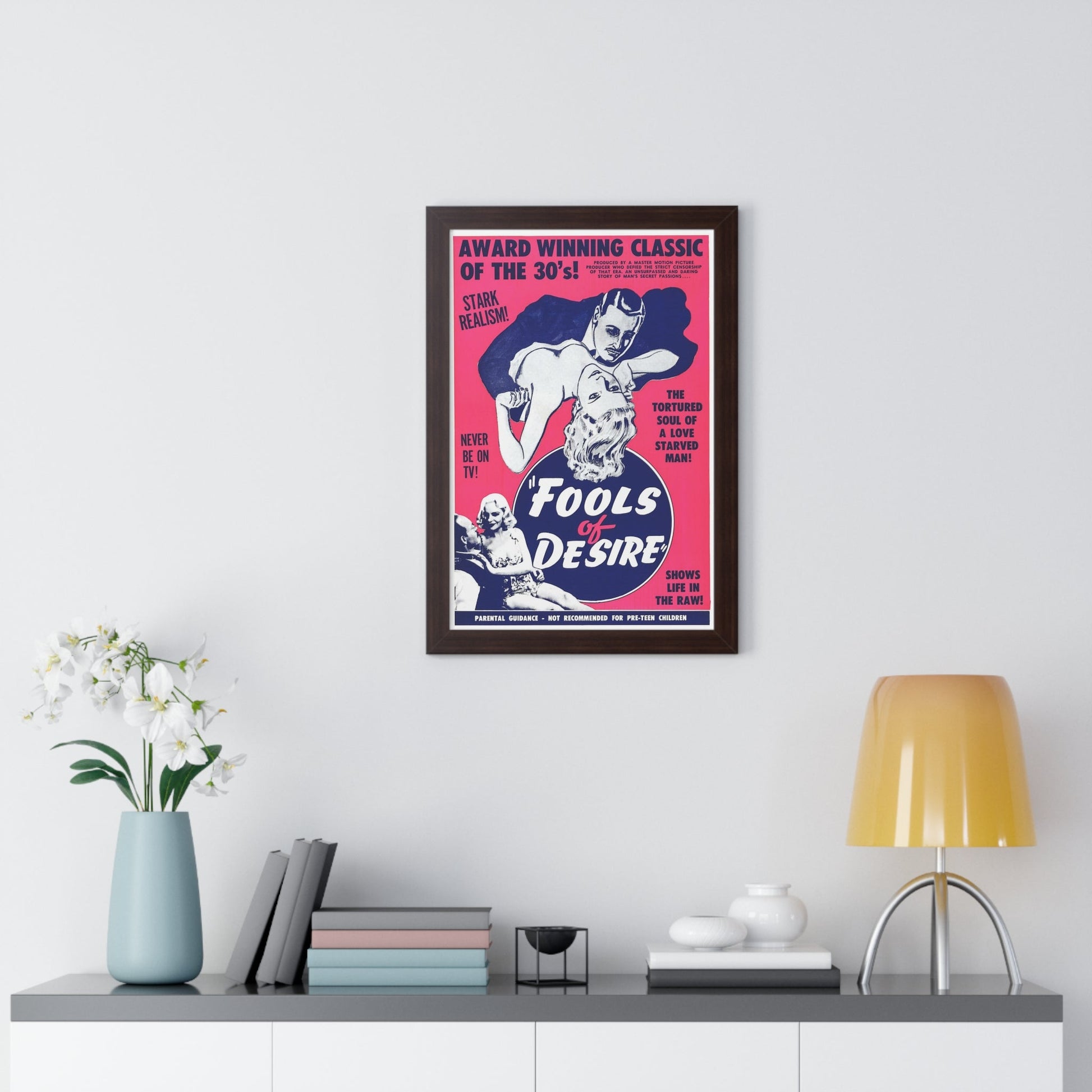 FOOLS OF DESIRE 1937 - Framed Movie Poster-The Sticker Space