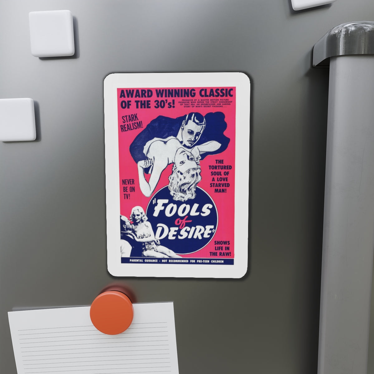 FOOLS OF DESIRE 1937 Movie Poster - Die-Cut Magnet-The Sticker Space