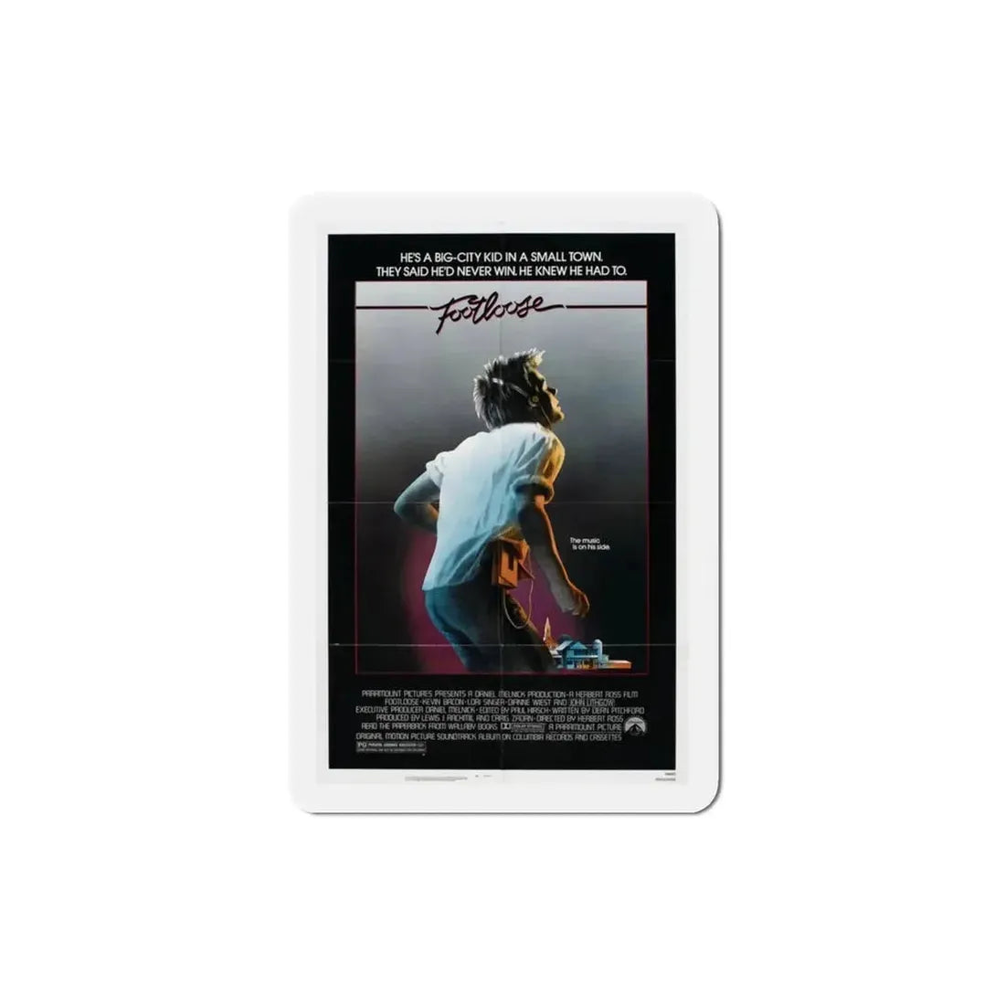 Footloose 1984 Movie Poster Refrigerator Magnet - The Sticker Space