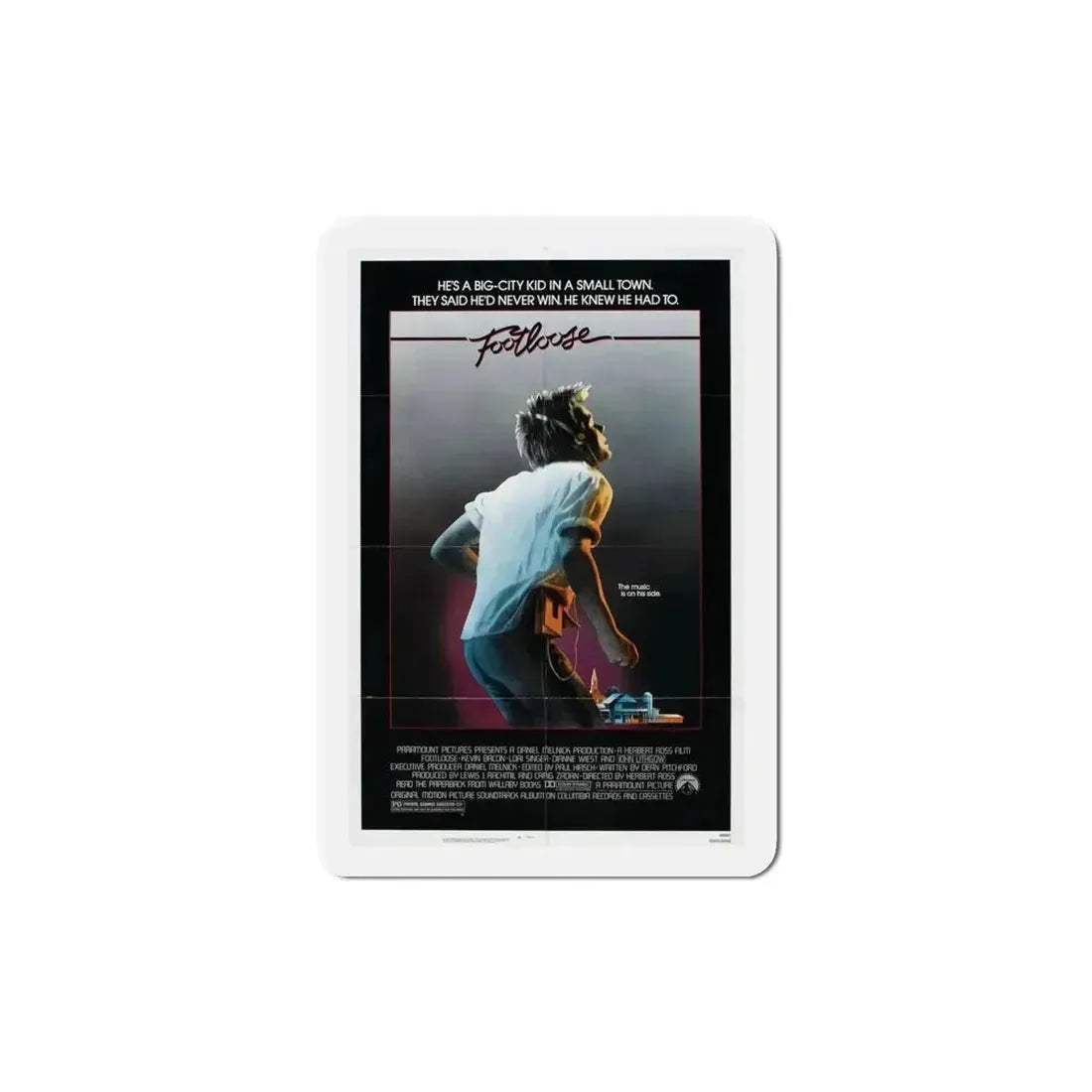 Footloose 1984 Movie Poster Refrigerator Magnet - The Sticker Space