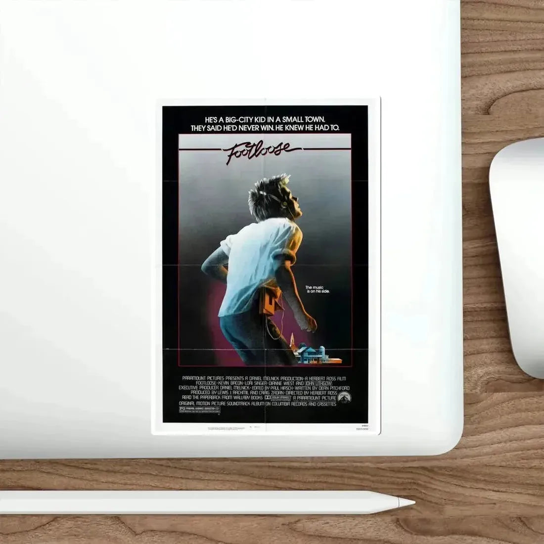 Footloose 1984 Movie Poster STICKER Vinyl Die-Cut Decal - The Sticker Space