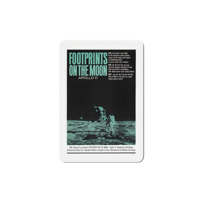 Footprints on the Moon Apollo 11 1969 Movie Poster Die-Cut Magnet-4 Inch-The Sticker Space