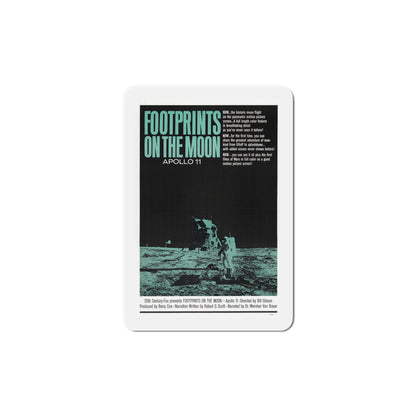 Footprints on the Moon Apollo 11 1969 Movie Poster Die-Cut Magnet-6 Inch-The Sticker Space