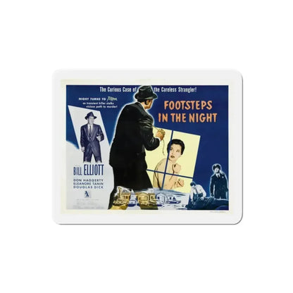 Footsteps in the Night 1957 Movie Poster Refrigerator Magnet - The Sticker Space
