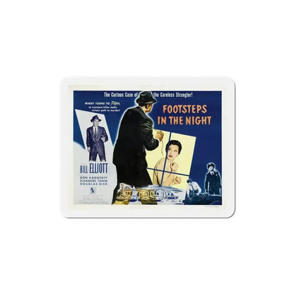 Footsteps in the Night 1957 Movie Poster Refrigerator Magnet - The Sticker Space