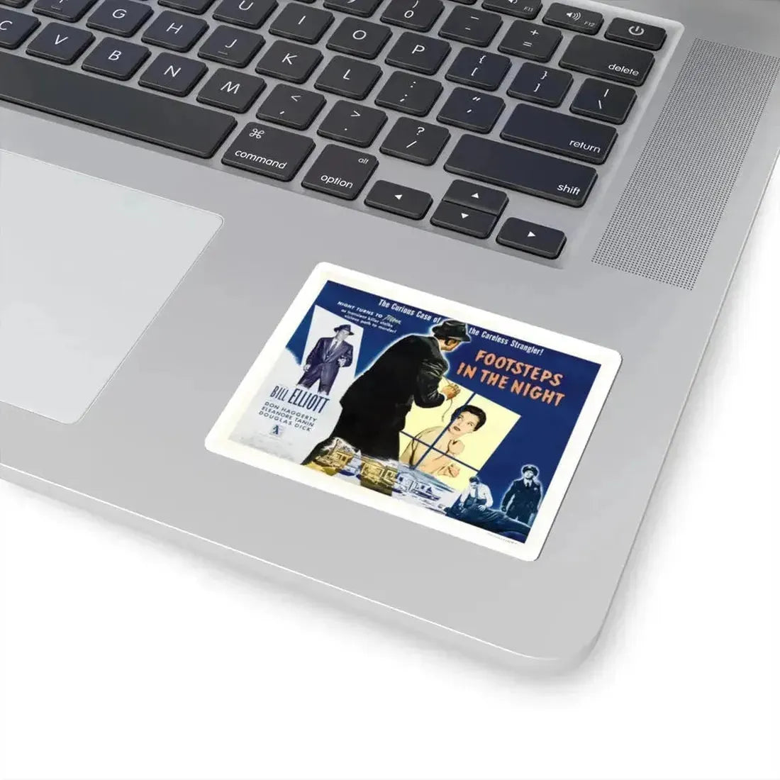 Footsteps in the Night 1957 Movie Poster - STICKER Vinyl Kiss-Cut Decal - The Sticker Space